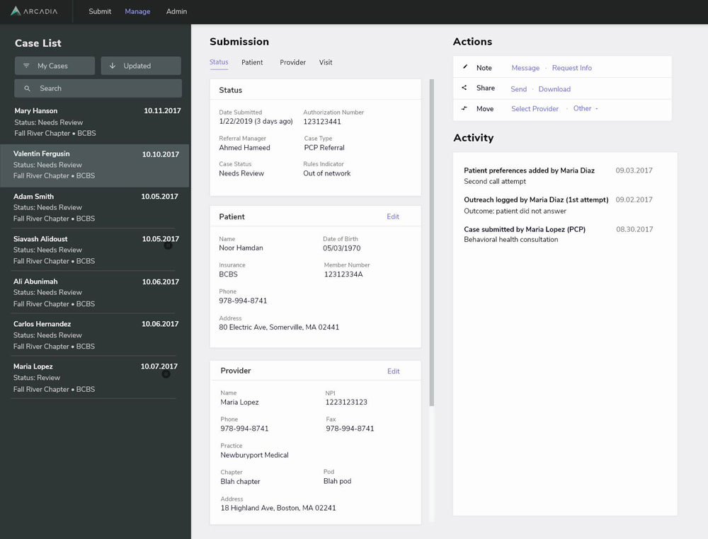 Arcadia - Physician Referral Management